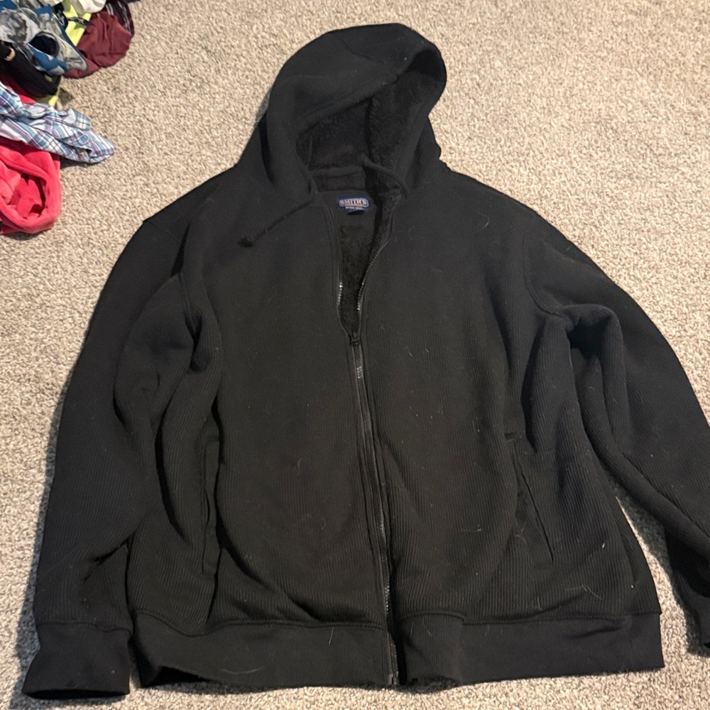 Classic Black Zip-Up Men's Sweater